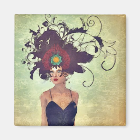 WH 002 Gotische kunst Magneet (Voorkant)