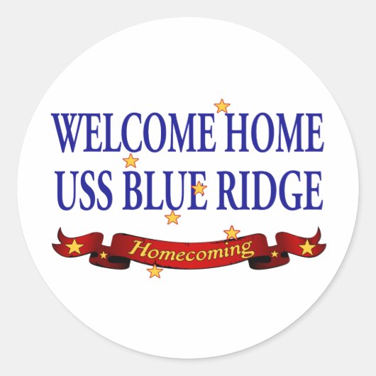 WH Blue Ridge 2 Ronde Sticker (Voorkant)
