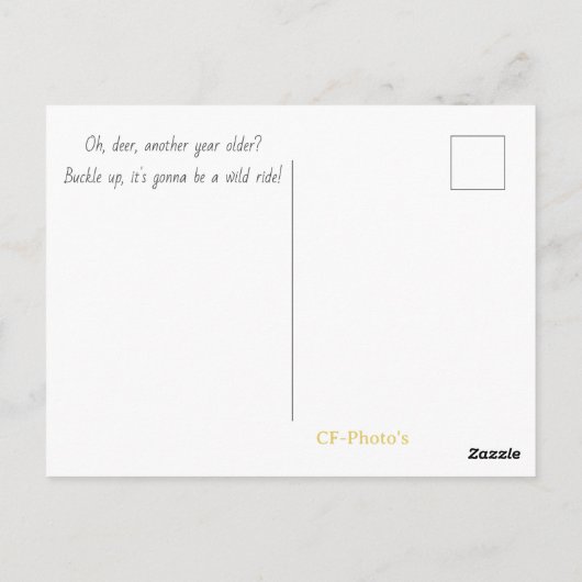 Whaa-aat?! Het is je verjaardag!? Ansichtkaart Briefkaart (Achterkant)