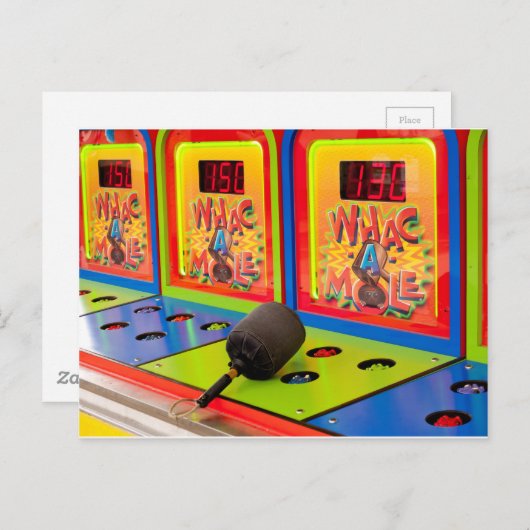 Whac A Mole Arcade Game Briefkaart (Voorkant / Achterkant)