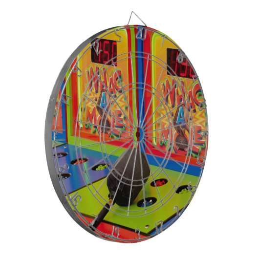 Whac A Mole Arcade Game Dartbord (Voorkant Links)