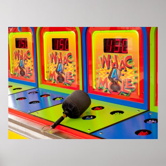 Whac A Mole Arcade Game Poster (Voorkant)
