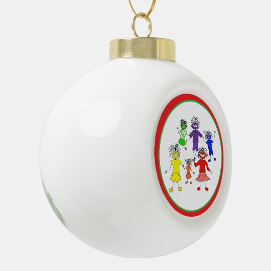 Whack-A-Do Keramische Bal Ornament (Links)