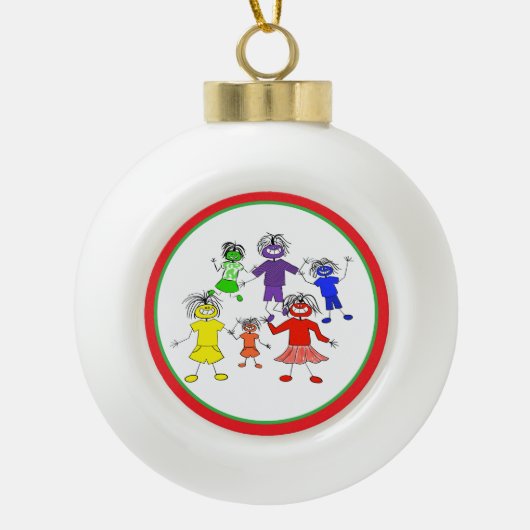 Whack-A-Do Keramische Bal Ornament (Voorkant)