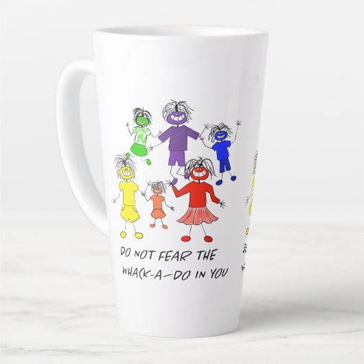 Whack-A-Do Latte Mok (Linkerhoek)