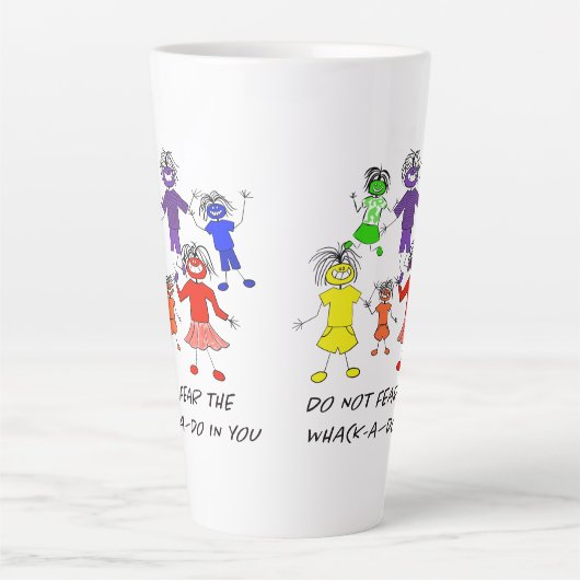 Whack-A-Do Latte Mok (Voorkant)