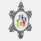 Whack-A-Do Tin Sneeuwvlok Ornament (Links)