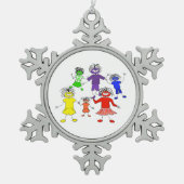 Whack-A-Do Tin Sneeuwvlok Ornament (Voorkant)