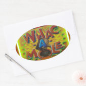 Whack a Mole Carnival Game Ovale Sticker (Envelop)