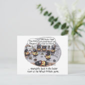 Whack-a-Mole Concussion Briefkaart (Staand voorkant)