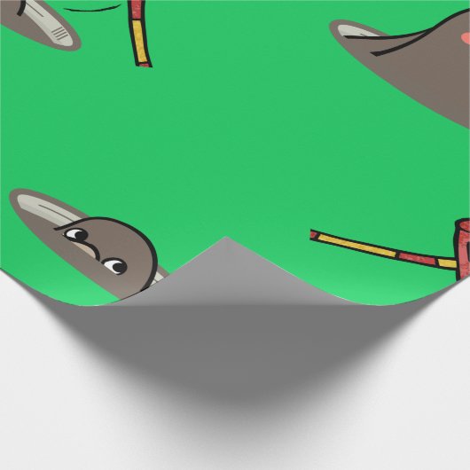 Whack-A-Mole Pattern Cadeaupapier (Hoek)