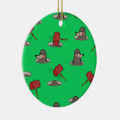 Whack-A-Mole Pattern Keramisch Ornament (Rechts)