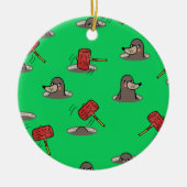 Whack-A-Mole Pattern Keramisch Ornament (Voorkant)