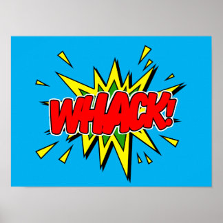Whack - Comic Sign/Poster Poster