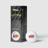**WHACK** PERSONALIZED GOLF BALL GOLFBALLEN (Verpakking)