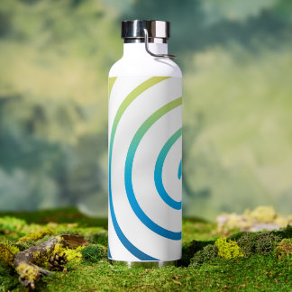 Whaite spiraal kleur achtergrond waterfles