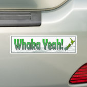 Whaka Ja. gezegde van grappige kiwi (Nieuw-Zeeland Bumpersticker (Op auto)