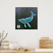 Whale 1 - Afdrukken Poster (Keuken)