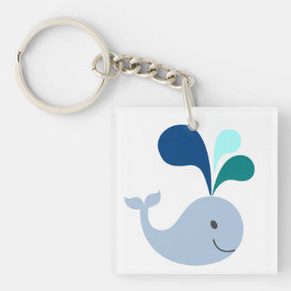 Whale Acrylische Sleutelhanger