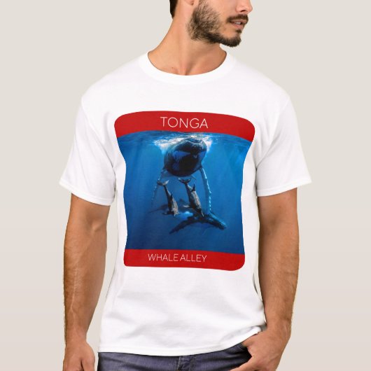 Whale Alley, Tonga Travel T-Shirt (Voorkant)