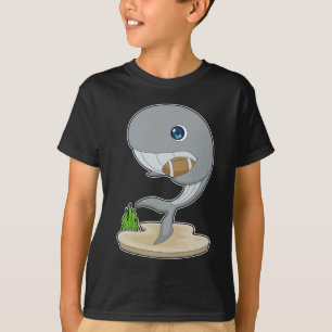 Whale American Football Sports T-shirt