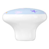 Whale, Anchors, Koralen en Zeewier Keramische Knop (Zijkant)