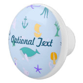 Whale, Anchors, Koralen en Zeewier Keramische Knop (Rechts)