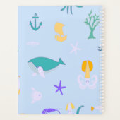 Whale, Anchors, Koralen en Zeewier Planner (Achterkant)