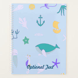 Whale, Anchors, Koralen en Zeewier Planner