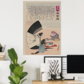 Whale and Fish dine op Russisch Poster van Zeilers (Thuiskantoor)