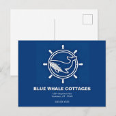 Whale and Helm Vacation Rental Briefkaart (Voorkant / Achterkant)