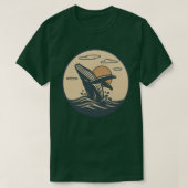 Whale Art Mannen Dark T-shirt (Design voorkant)