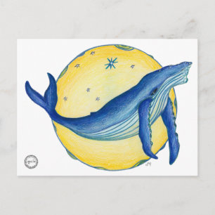 Whale Art, Sirian Starseed, Briefkaart voor walvis