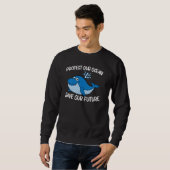 Whale Art voor mannen Orca Narwhal Blue Whales P Trui (Voorkant volledig)