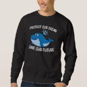 Whale Art voor mannen Orca Narwhal Blue Whales P Trui (Voorkant)