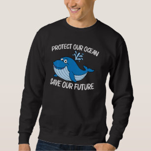Whale Art voor mannen Orca Narwhal Blue Whales P Trui