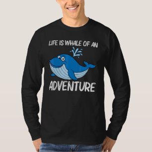 Whale Art voor mannen Orca Narwhal Blue Whales T-shirt