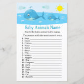 Whale Baby Animals Name Game (Voorkant)