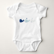 Whale Baby Bodysuit