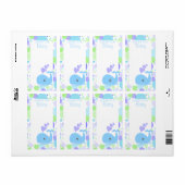 Whale Baby Book Labels (Full Sheet)