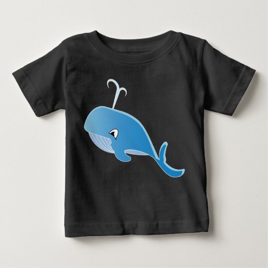 Whale - Baby Fine Jersey T-Shirt (Voorkant)
