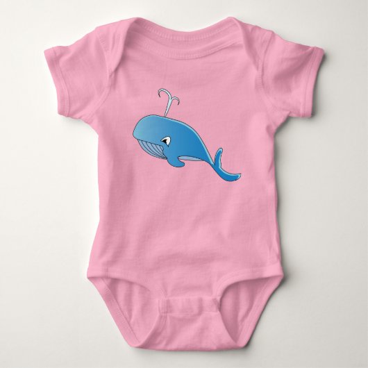 Whale - Baby Jersey Bodysuit (Voorkant)