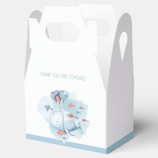Whale Baby shower Dank u Bedankdoosjes (Geopend)