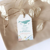 Whale Baby shower Dank u Cadeaulabel