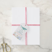 Whale Baby shower Dank u Cadeaulabel (Met Touw)