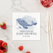 Whale Baby Shower Paper Napkin Servet (Insitu)