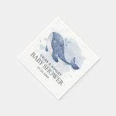 Whale Baby Shower Paper Napkin Servet (Hoek)