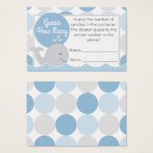 Whale Baby shower raad hoeveel Kaart er is (Voorkant /achterkant)