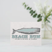  Whale Beach Bum Briefkaart (Staand voorkant)