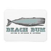 Whale Beach Bum Magnet Magneet (Horizontaal)